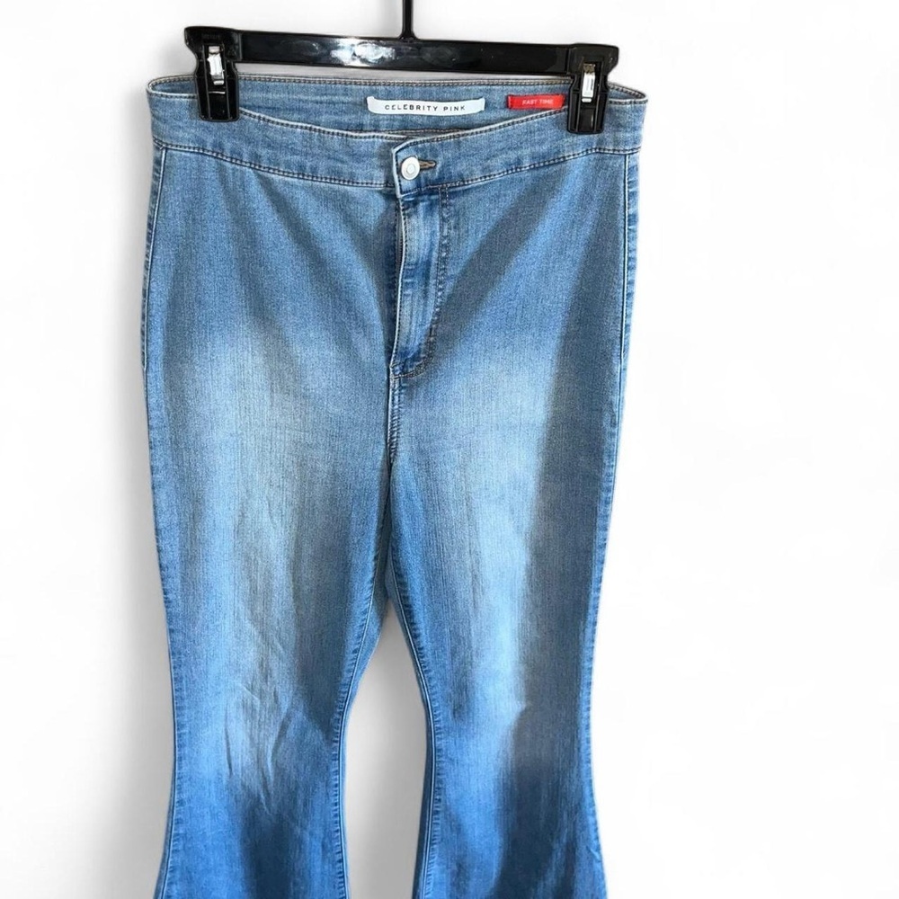 Celebrity Pink Blue Flare Wide Leg Jeans
